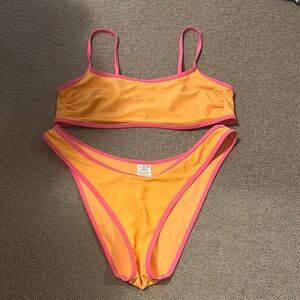 Wild Fable Orange and Pink Bikini